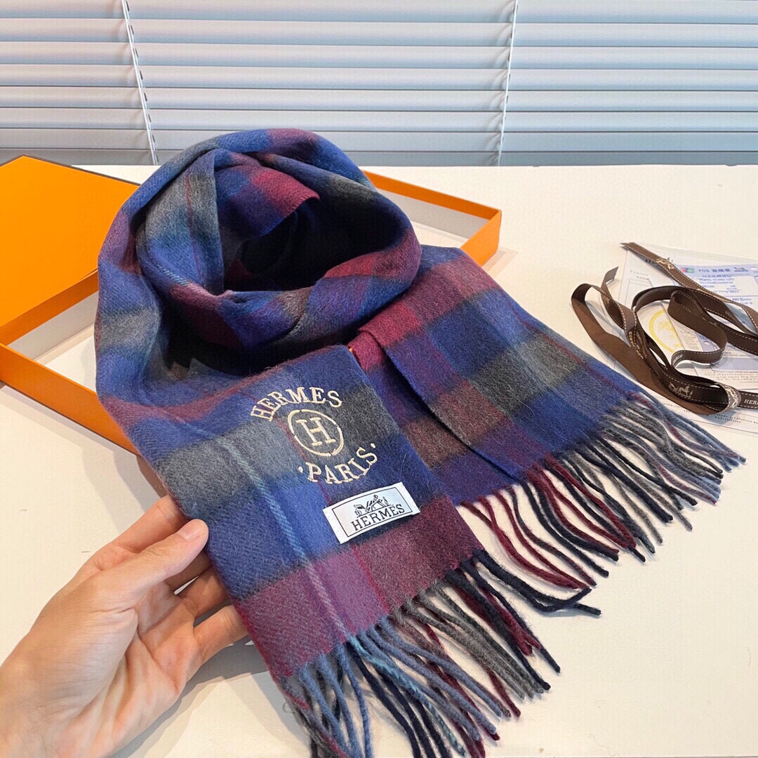 【HERMES エルメス 】スカーフ30*180CM-BRAND OFF