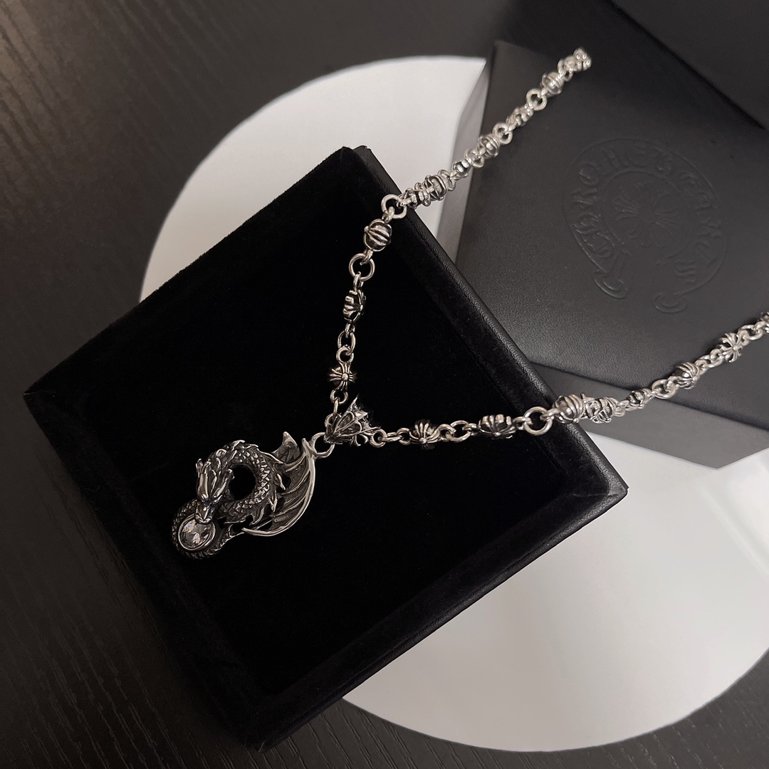 【2026】【CHROME HEARTS】ネックレス、新しいネックレス万能シンプルファッションオーナメント-BRAND OFF