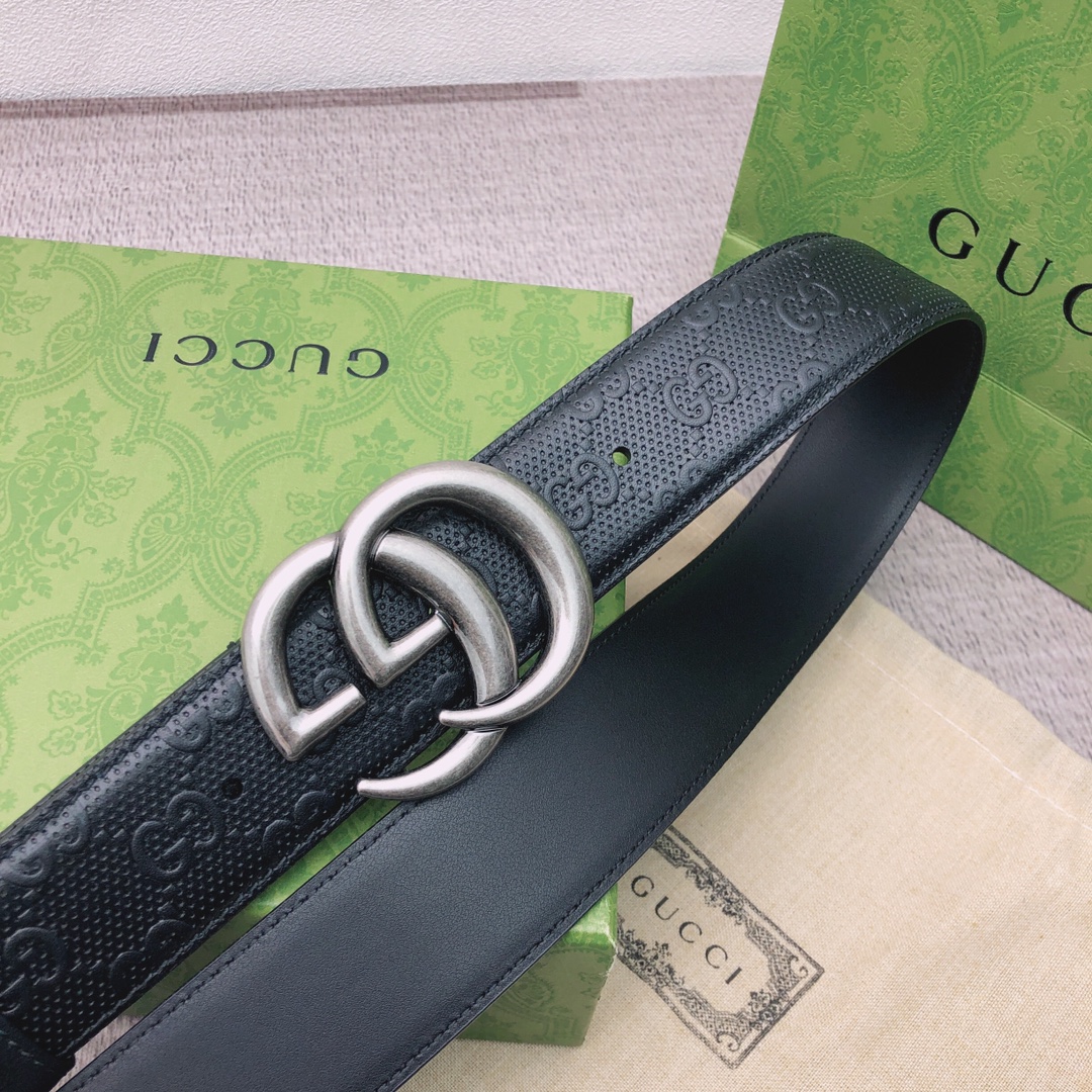 【 GUCCI】(クッチ)  3.8cm   ベルト メンズ-BRAND OFF