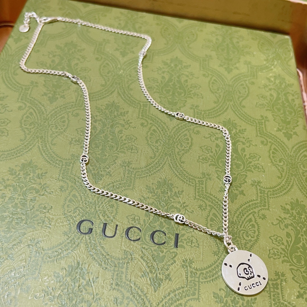 【GUCCI】ネックレス、新しいネックレス万能シンプルファッションオーナメント-BRAND OFF
