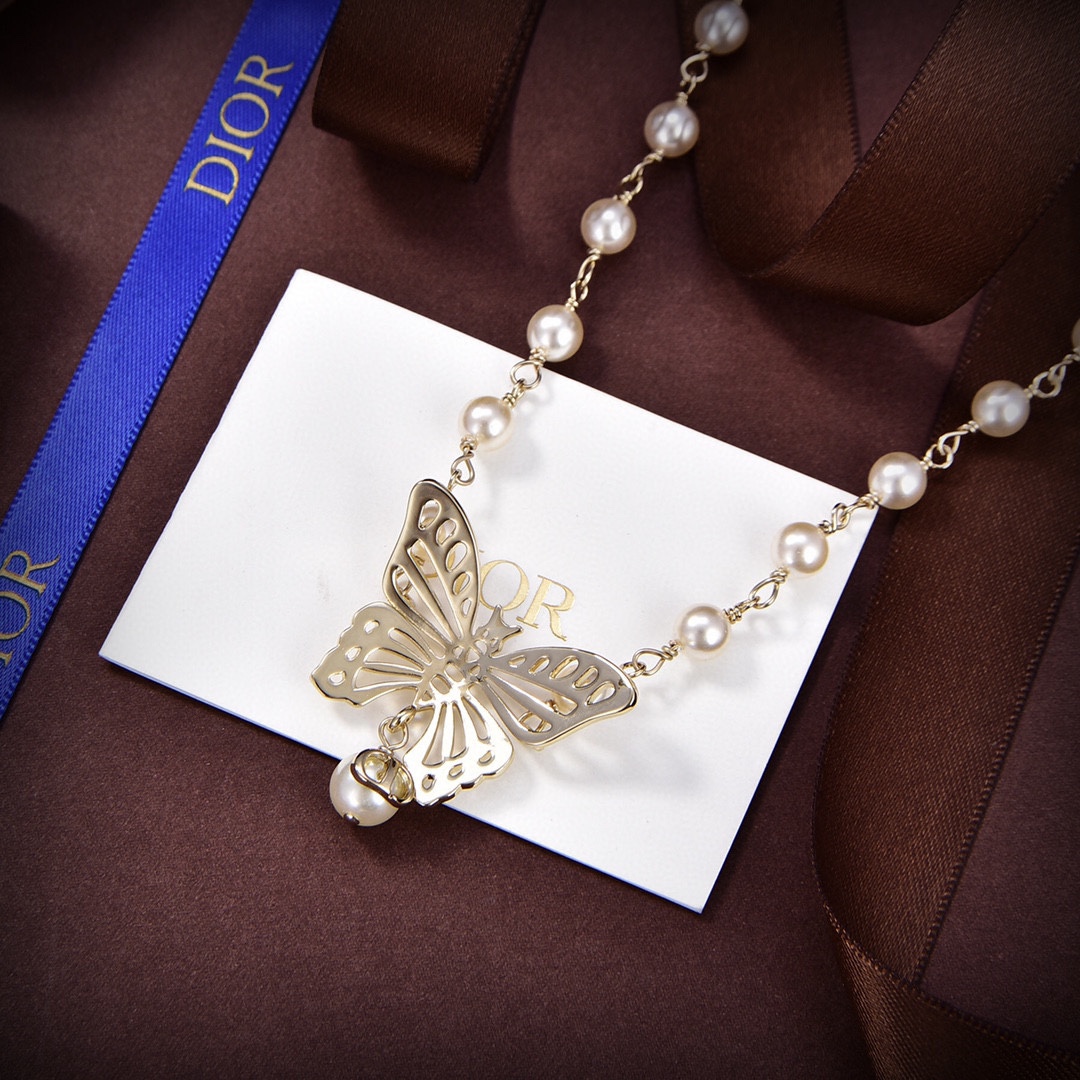 【DIOR】ネックレス、新しいネックレス万能シンプルファッションオーナメント-BRAND OFF