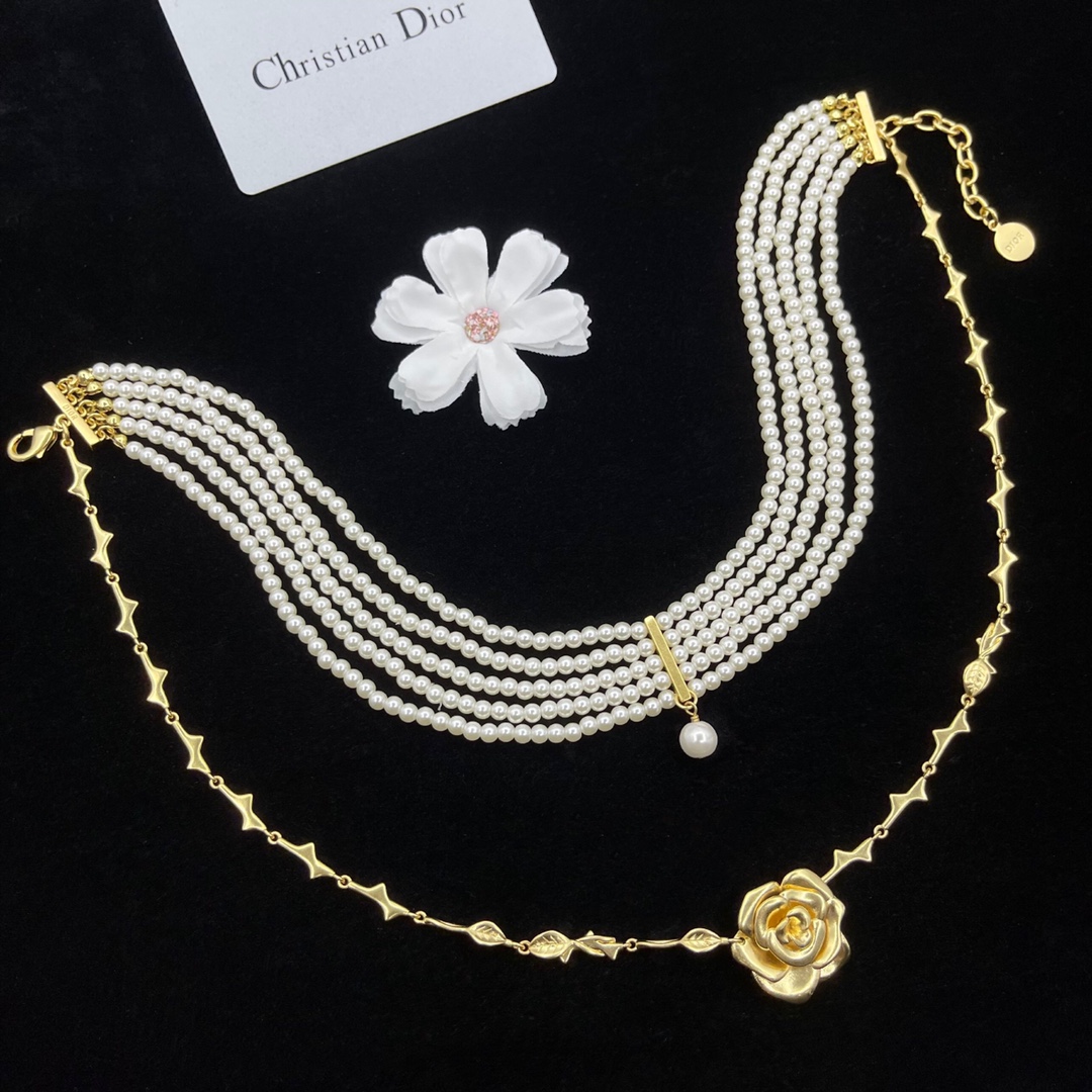 【2026】【DIOR】ネックレス、新しいネックレス万能シンプルファッションオーナメント-BRAND OFF