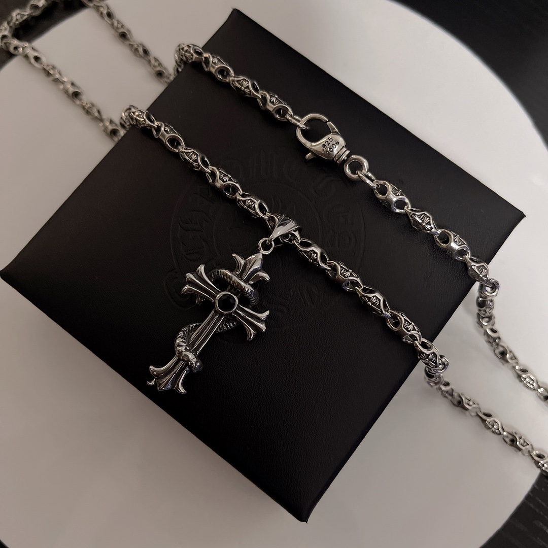 【2026】【CHROME HEARTS】ネックレス、新しいネックレス万能シンプルファッションオーナメント-BRAND OFF