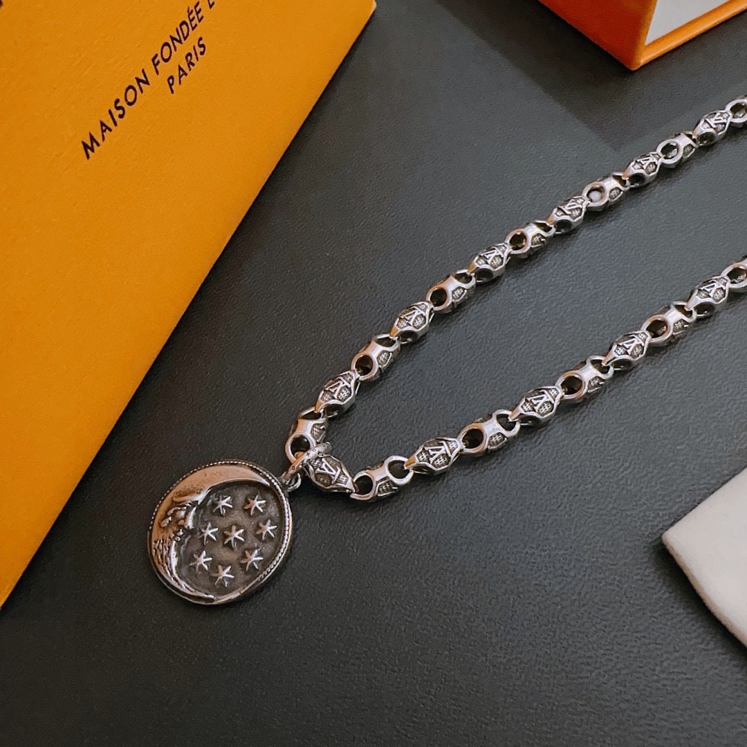 【LOUIS VUITTON】ネックレス、新しいネックレス万能シンプルファッションオーナメント-BRAND OFF