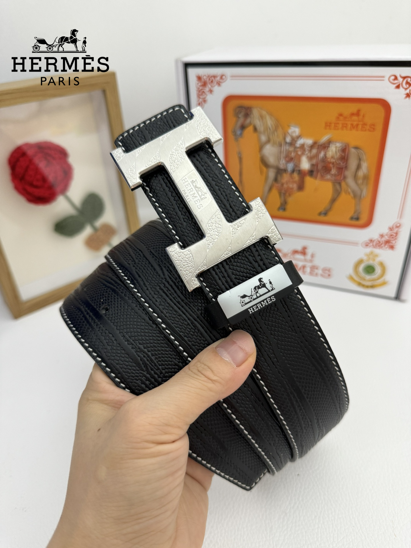 【2026】【Hermès】(エルメス) 3.8cmベルト メンズ-BRAND OFF