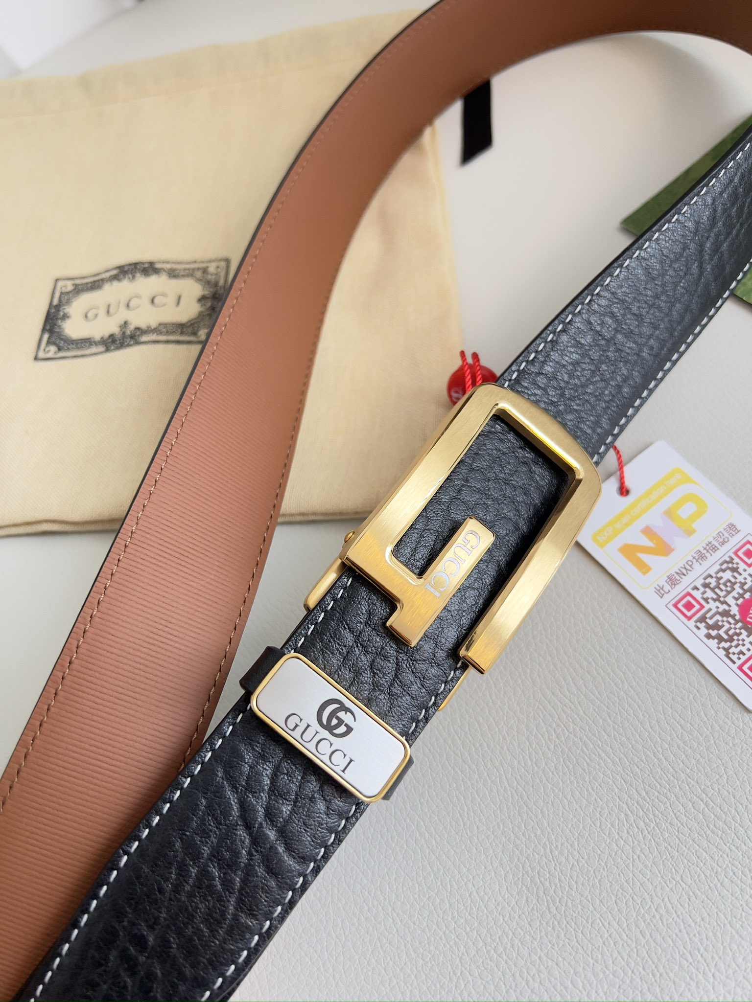 【GUCCI】(グッチ) 3.5cmベルト メンズ-BRAND OFF