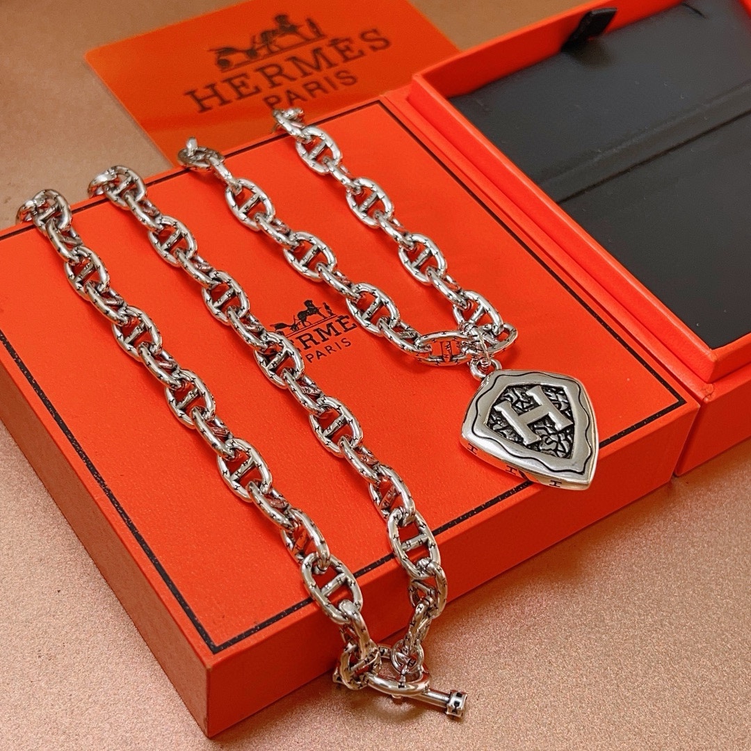 【 HERMES】ネックレス、新しいネックレス万能シンプルファッションオーナメント 2473-BRAND OFF