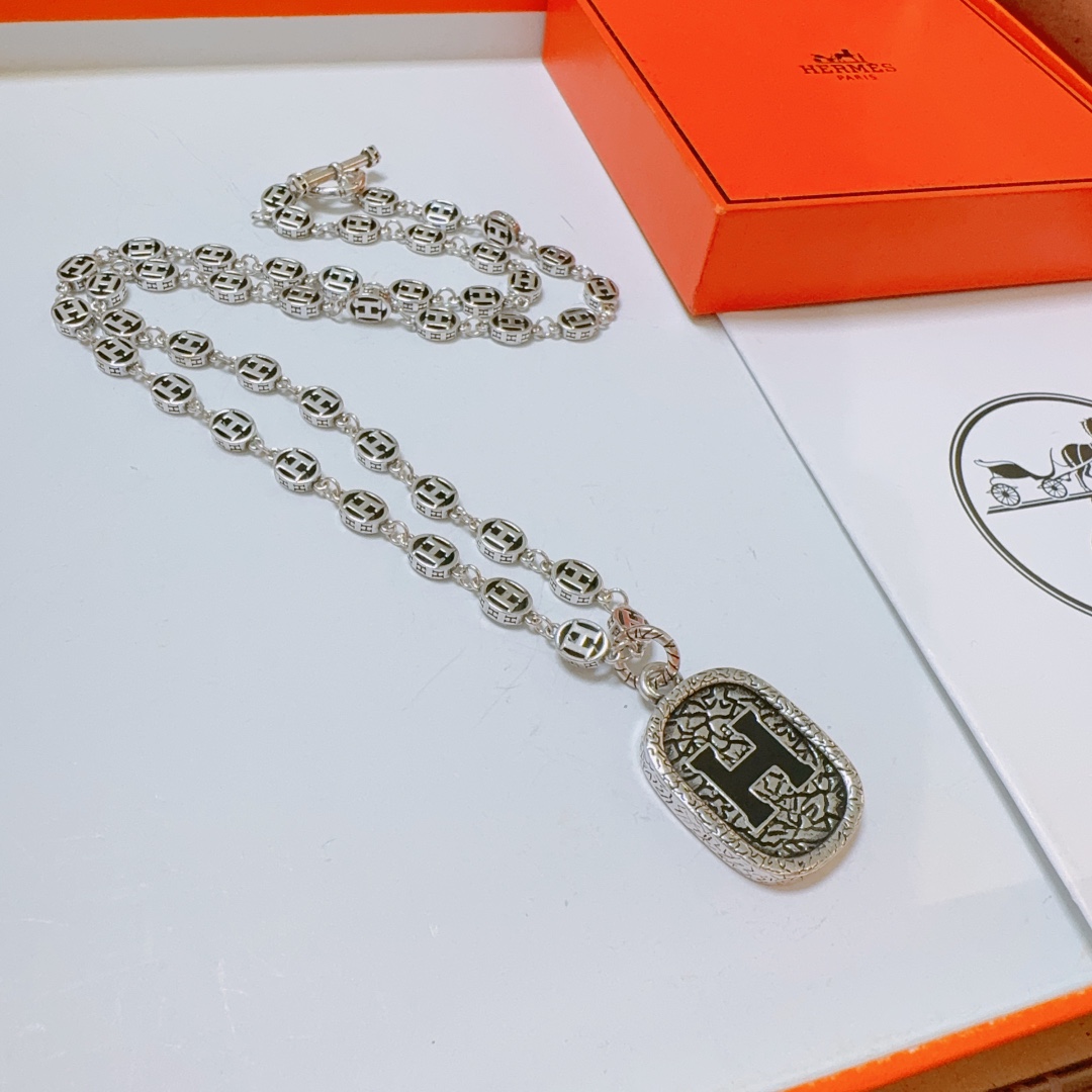 【HERMES】ネックレス、新しいネックレス万能シンプルファッションオーナメント 240730-BRAND OFF