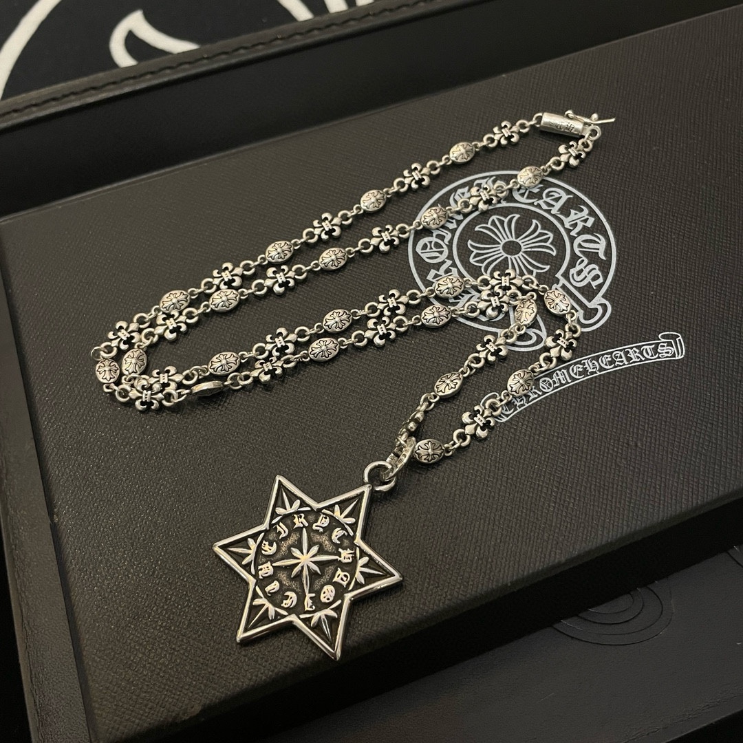 【CHROME HEARTS】ネックレス、新しいネックレス万能シンプルファッションオーナメント240812-BRAND OFF