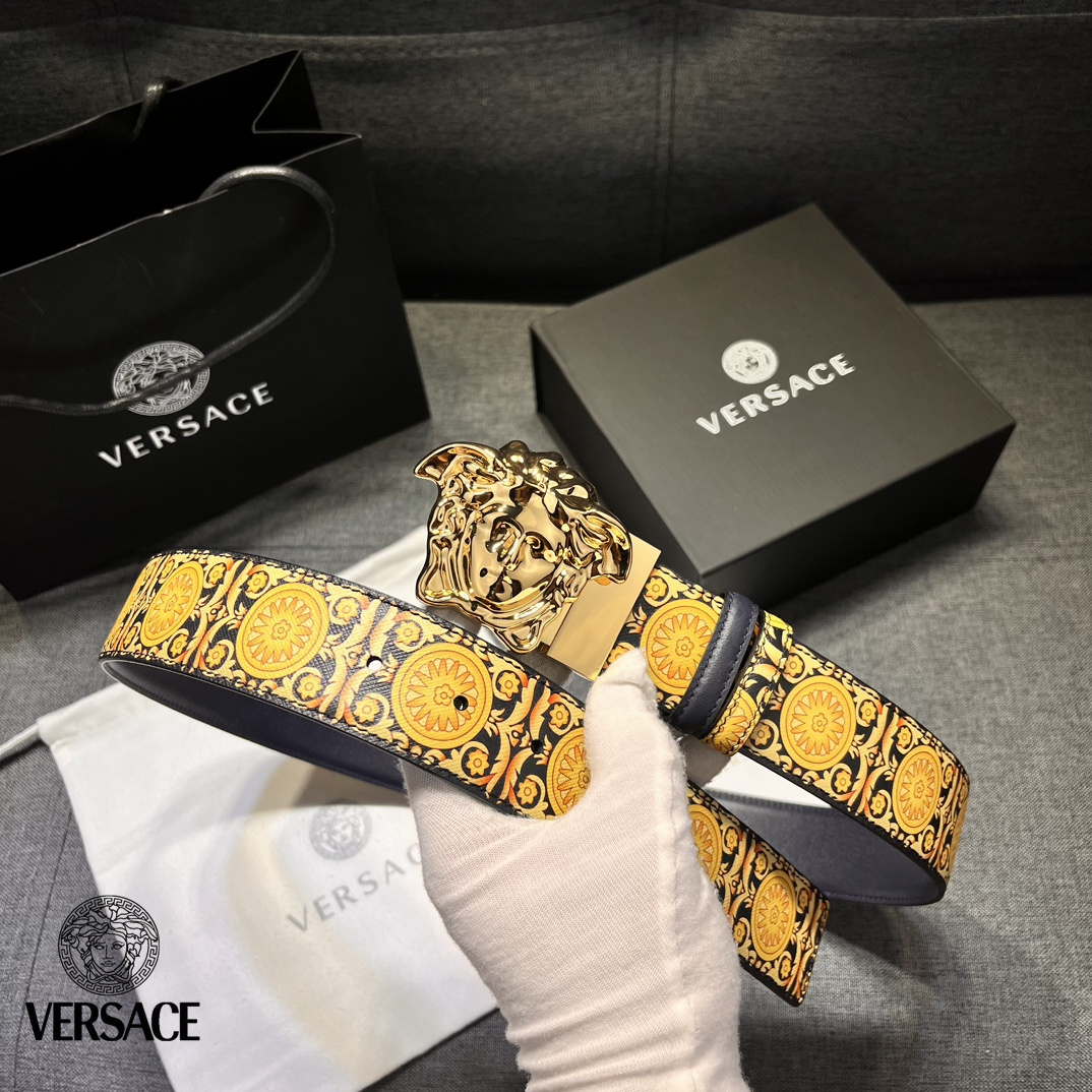 【2026】【VERSACE】(ヴェルサーチ) 4cmベルト メンズ 240912-BRAND OFF