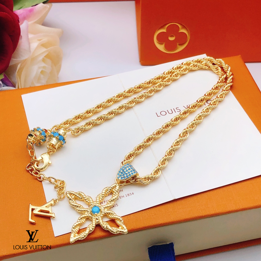 【2026】LV 【LOUIS VUITTON】ネックレス、新しいネックレス万能シンプルファッションオーナメント241015-BRAND OFF