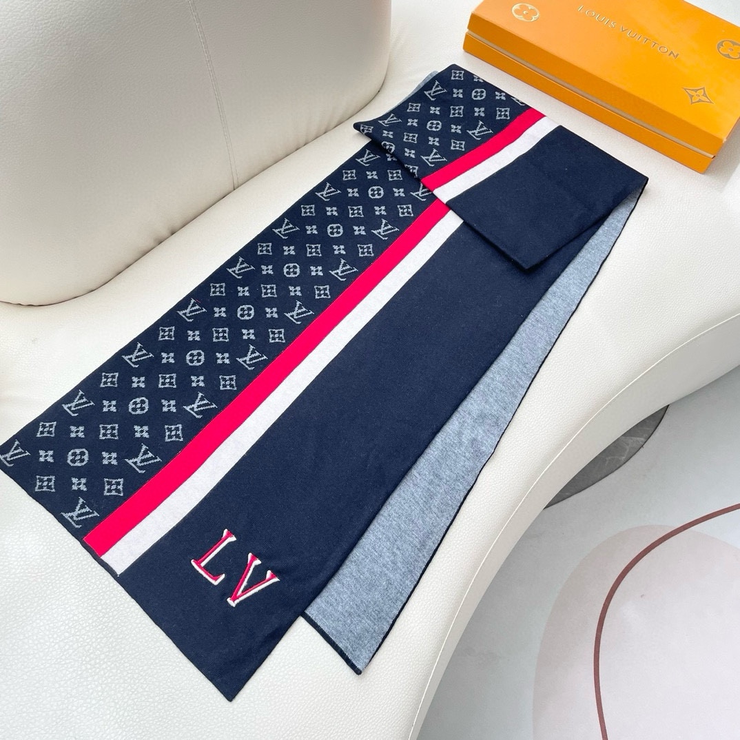 【LV LOUIS VUITTON ルイ·ヴィトン】 スカーフ 180*32cm  241107-BRAND OFF