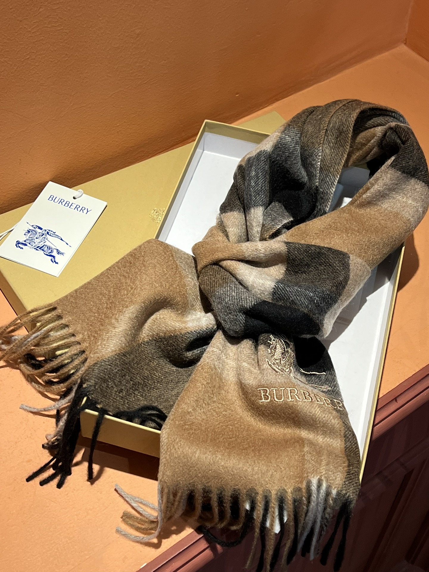 【BURBERRY  バーバリー】スカーフ32*180CM  241108-BRAND OFF