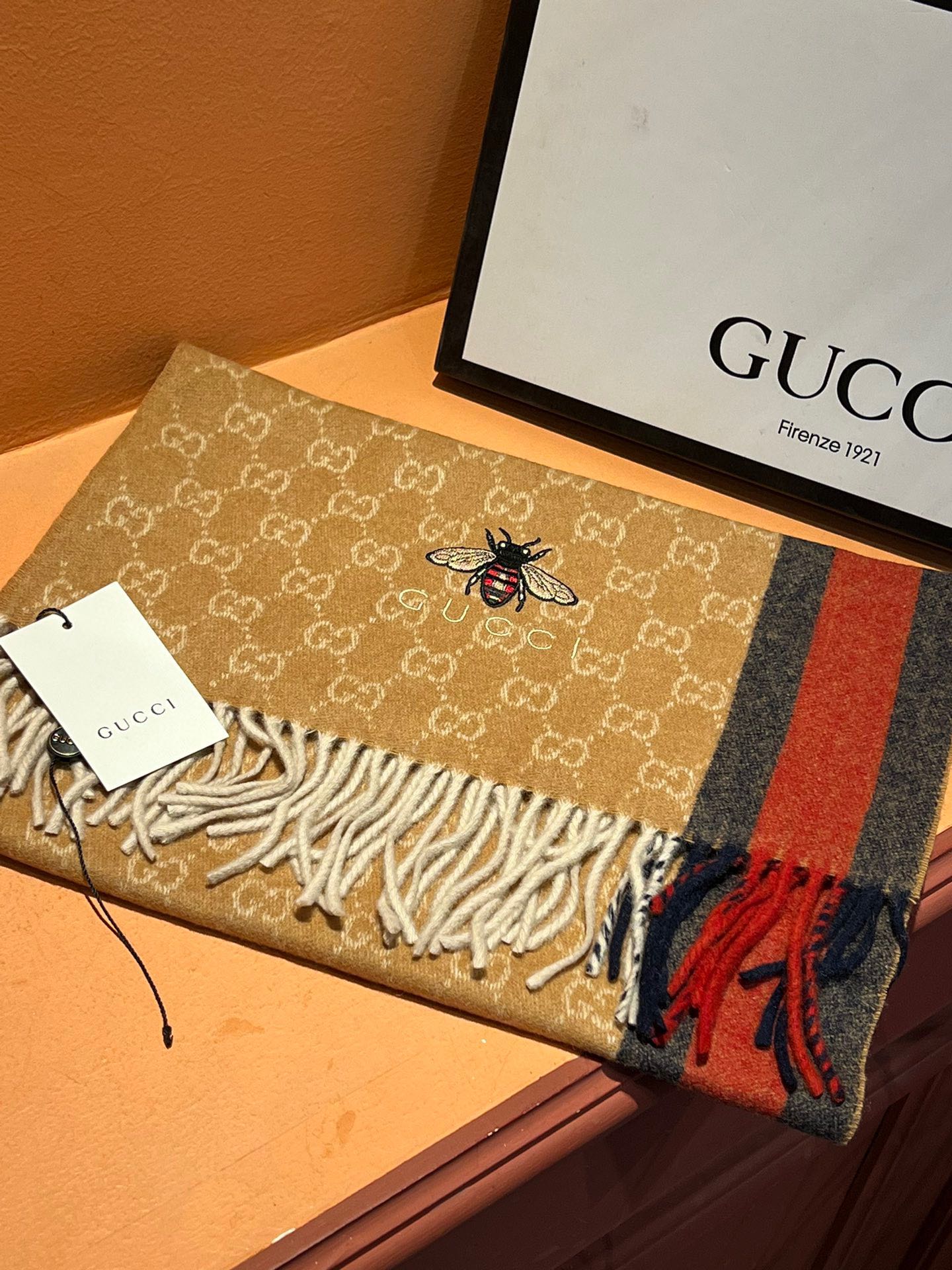 【GUCCI グッチ】スカーフ180*35CM  241108-BRAND OFF