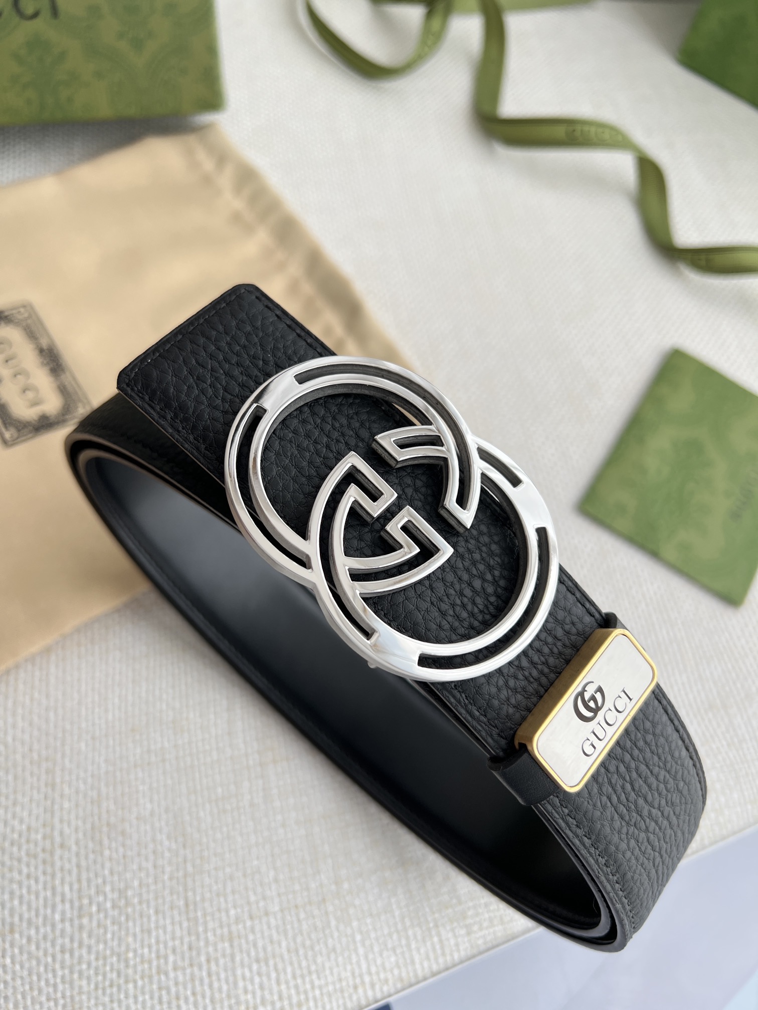 【GUCCI】(クッチ) 3.8cm   ベルト メンズ-BRAND OFF