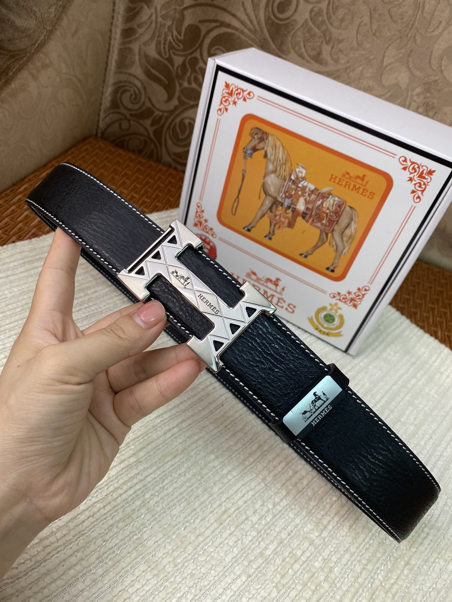 【2026】【HERMES】(エルメス) 3.8cm   ベルト メンズ-BRAND OFF