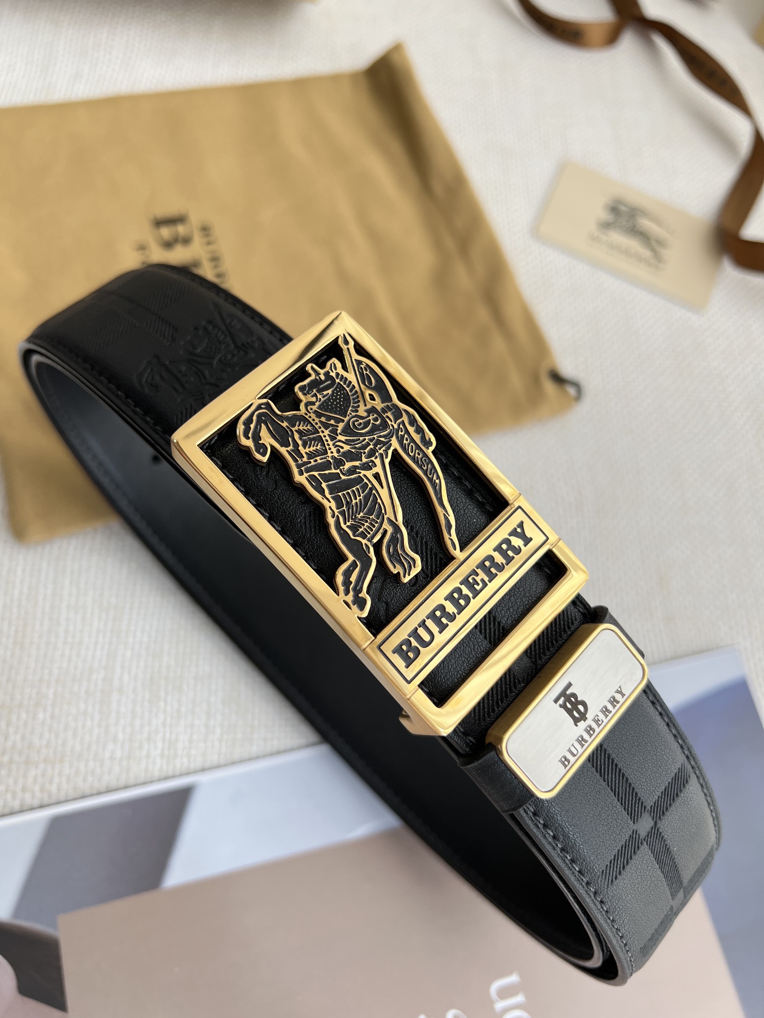 【BURBERRY】(バーバリー) 3.8cm   ベルト メンズ-BRAND OFF