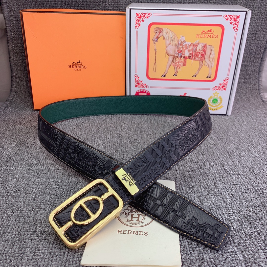 【HERMES】(エルメス) 3.8CM ベルト メンズ-BRAND OFF