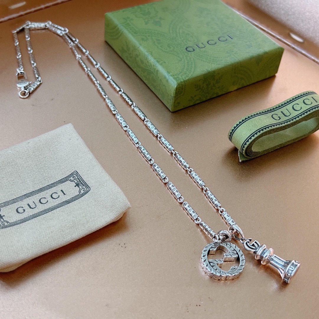 【2026】【GUCCI】ネックレス、新しいネックレス万能シンプルファッションオーナメント-BRAND OFF