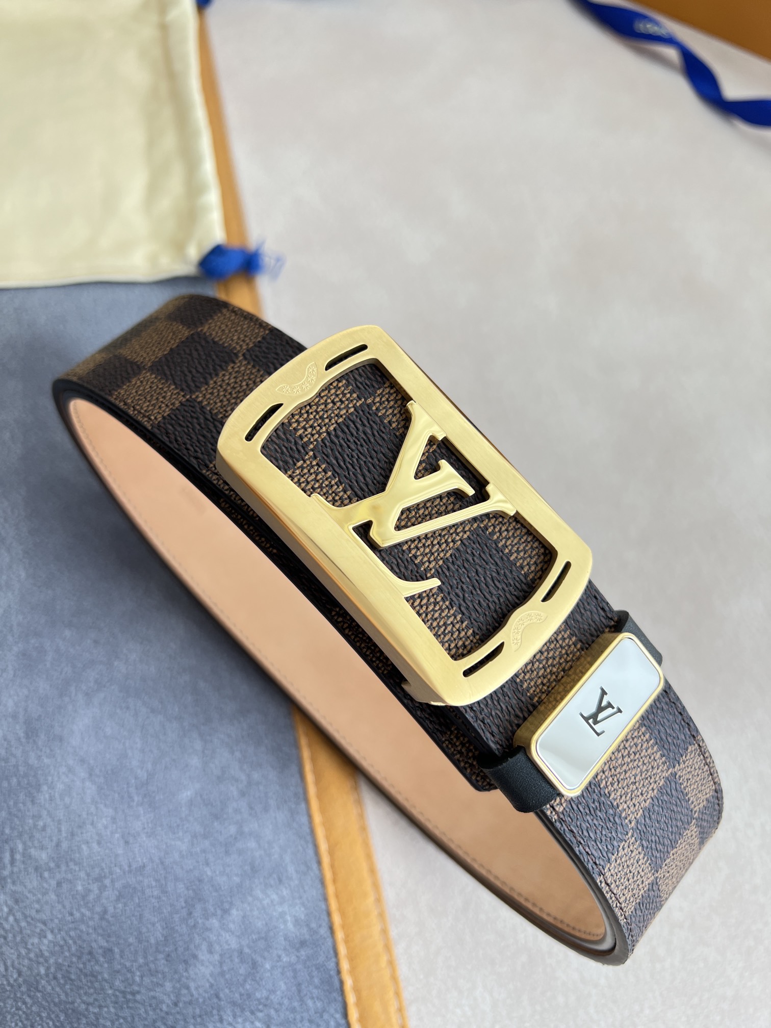 【LOUIS VUITTON】(ルイヴィトン) 3.8cm   ベルト メンズ-BRAND OFF