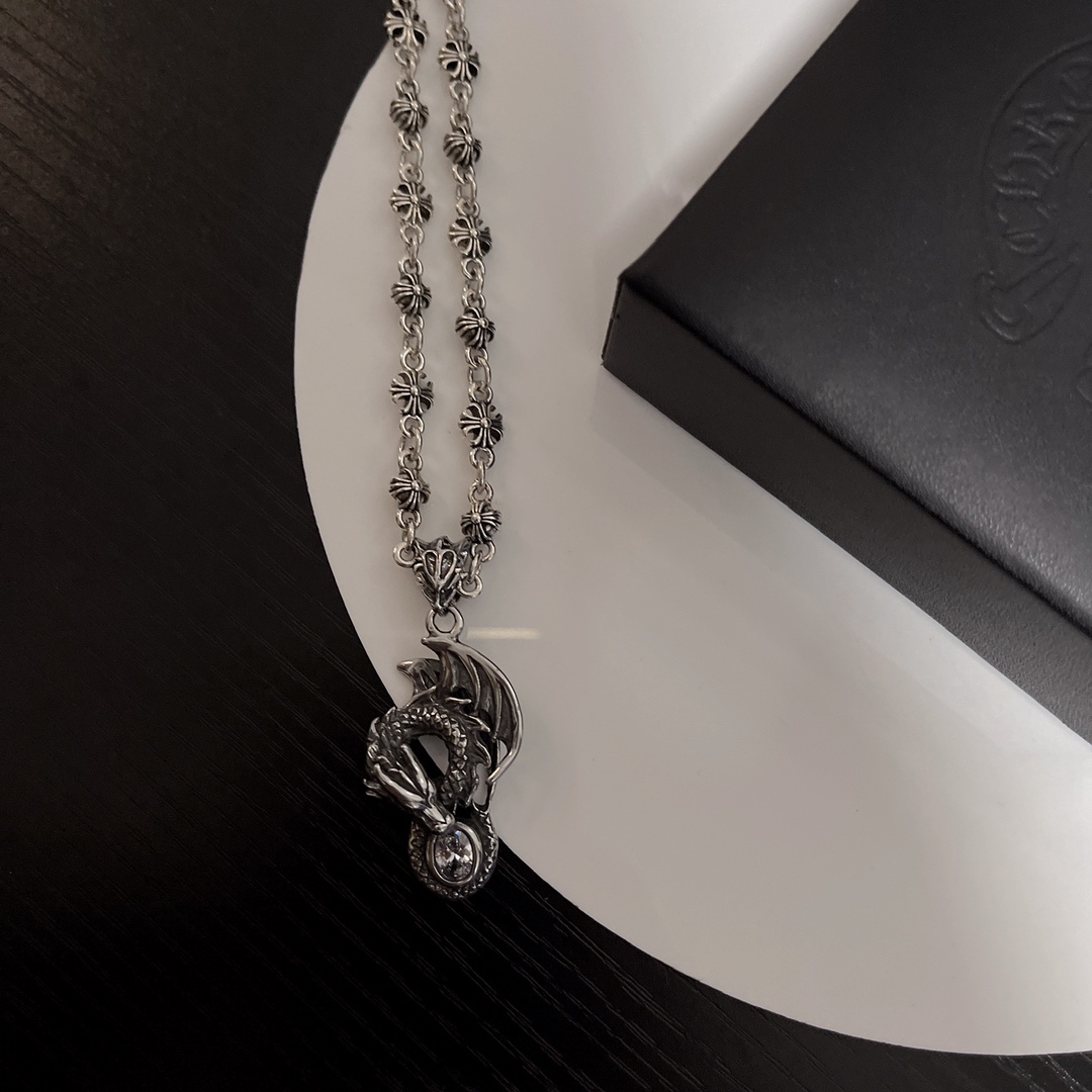 【2026】【CHROME HEARTS】ネックレス、新しいネックレス万能シンプルファッションオーナメント-BRAND OFF