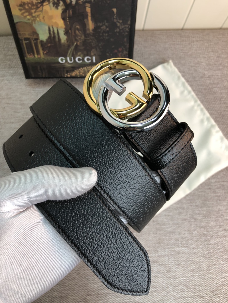 【 GUCCI】(クッチ)  3.8cm   ベルト メンズ-BRAND OFF