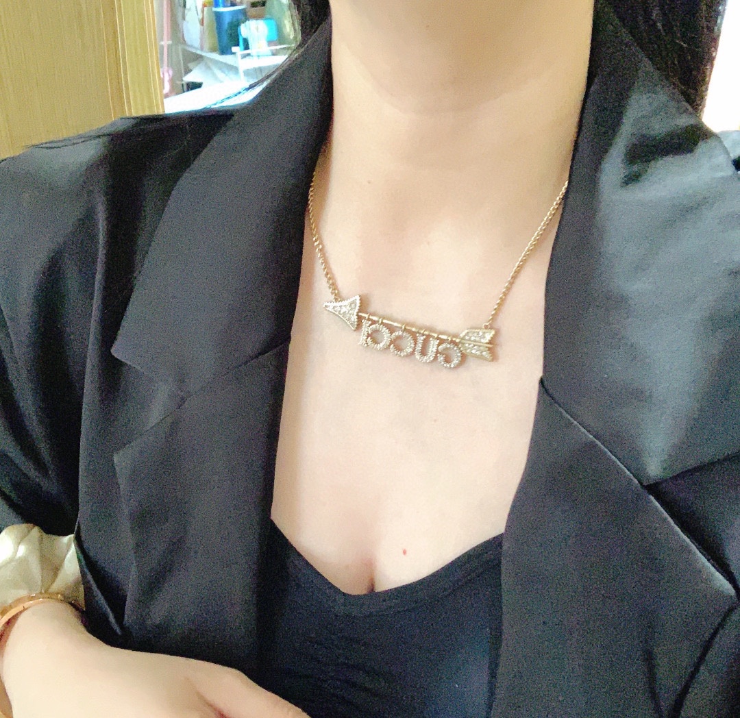 【GUCCI】ネックレス、新しいネックレス万能シンプルファッションオーナメント-BRAND OFF