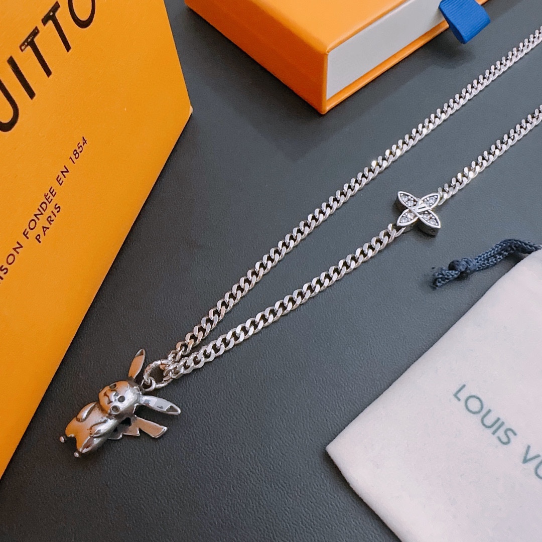 【LOUIS VUITTON】ネックレス、新しいネックレス万能シンプルファッションオーナメント-BRAND OFF