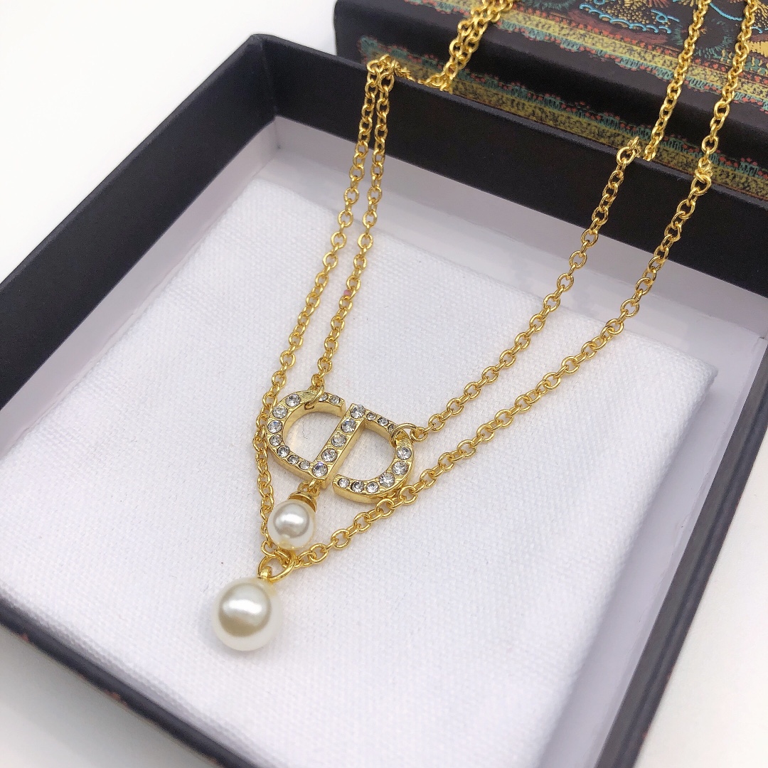 【DIOR】ネックレス、新しいネックレス万能シンプルファッションオーナメント-BRAND OFF