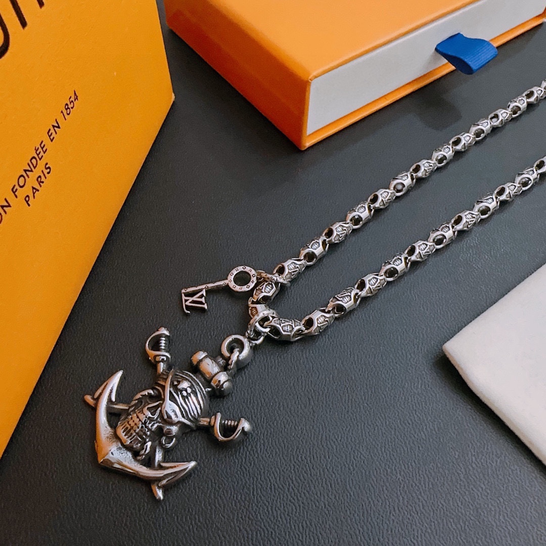 【LOUIS VUITTON】ネックレス、新しいネックレス万能シンプルファッションオーナメント-BRAND OFF