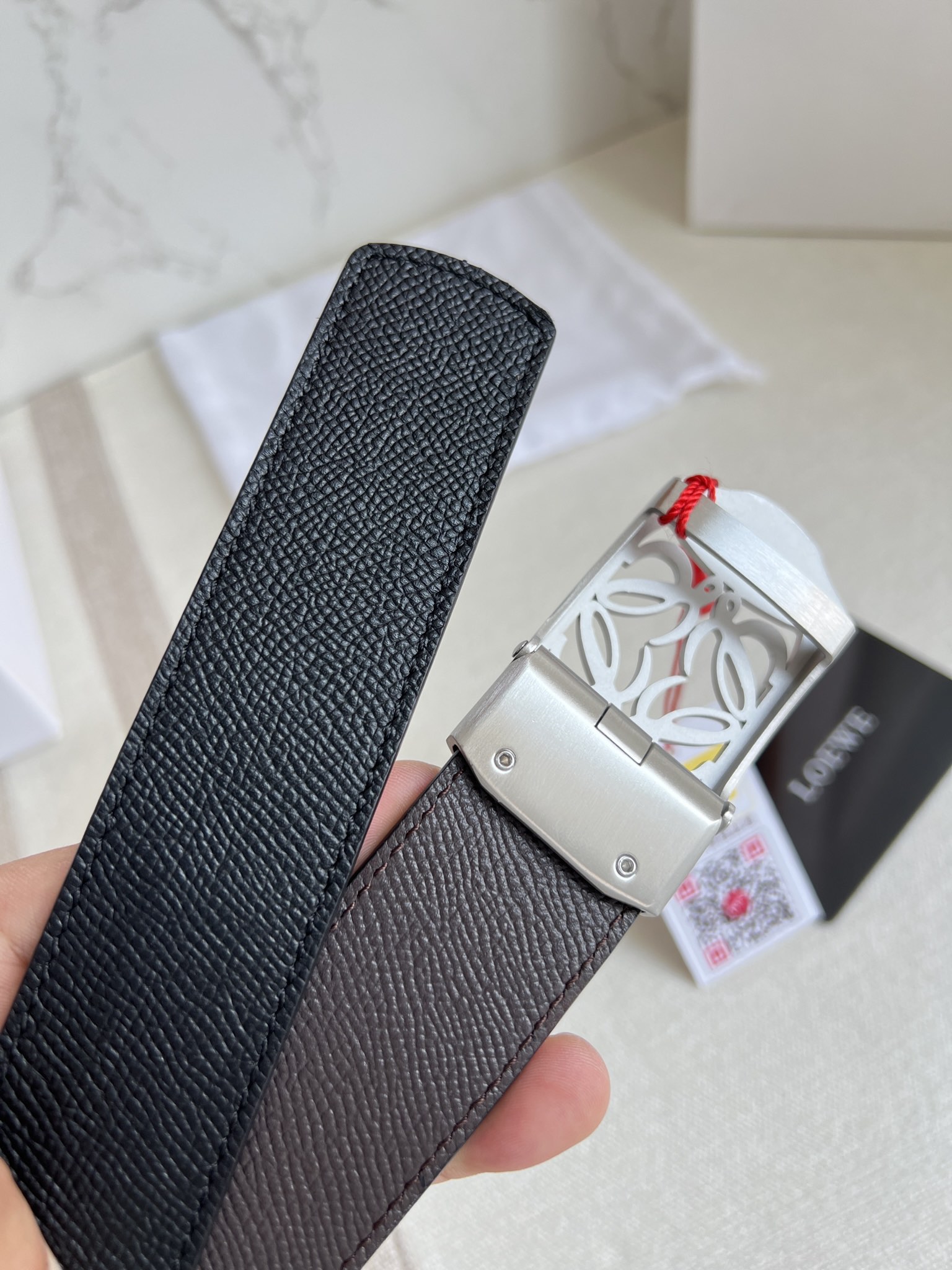 【2026】【LOEWE】(ロエベ) 3.5cmベルト メンズ-BRAND OFF