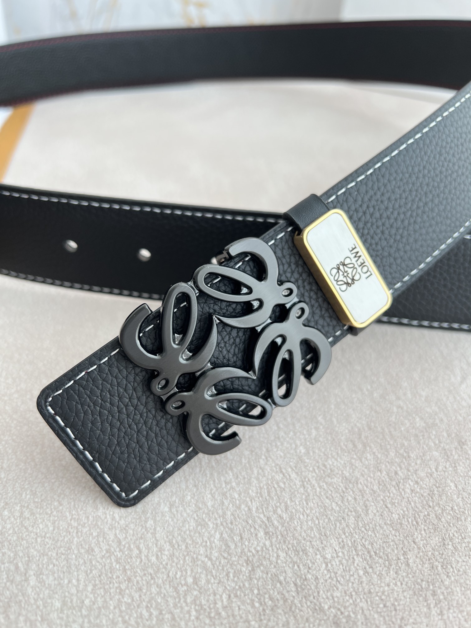 【2026】【LOEWE】(ロエベ)3.8cmベルト メンズ-BRAND OFF