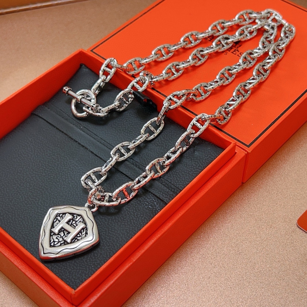 【 HERMES】ネックレス、新しいネックレス万能シンプルファッションオーナメント 2473-BRAND OFF