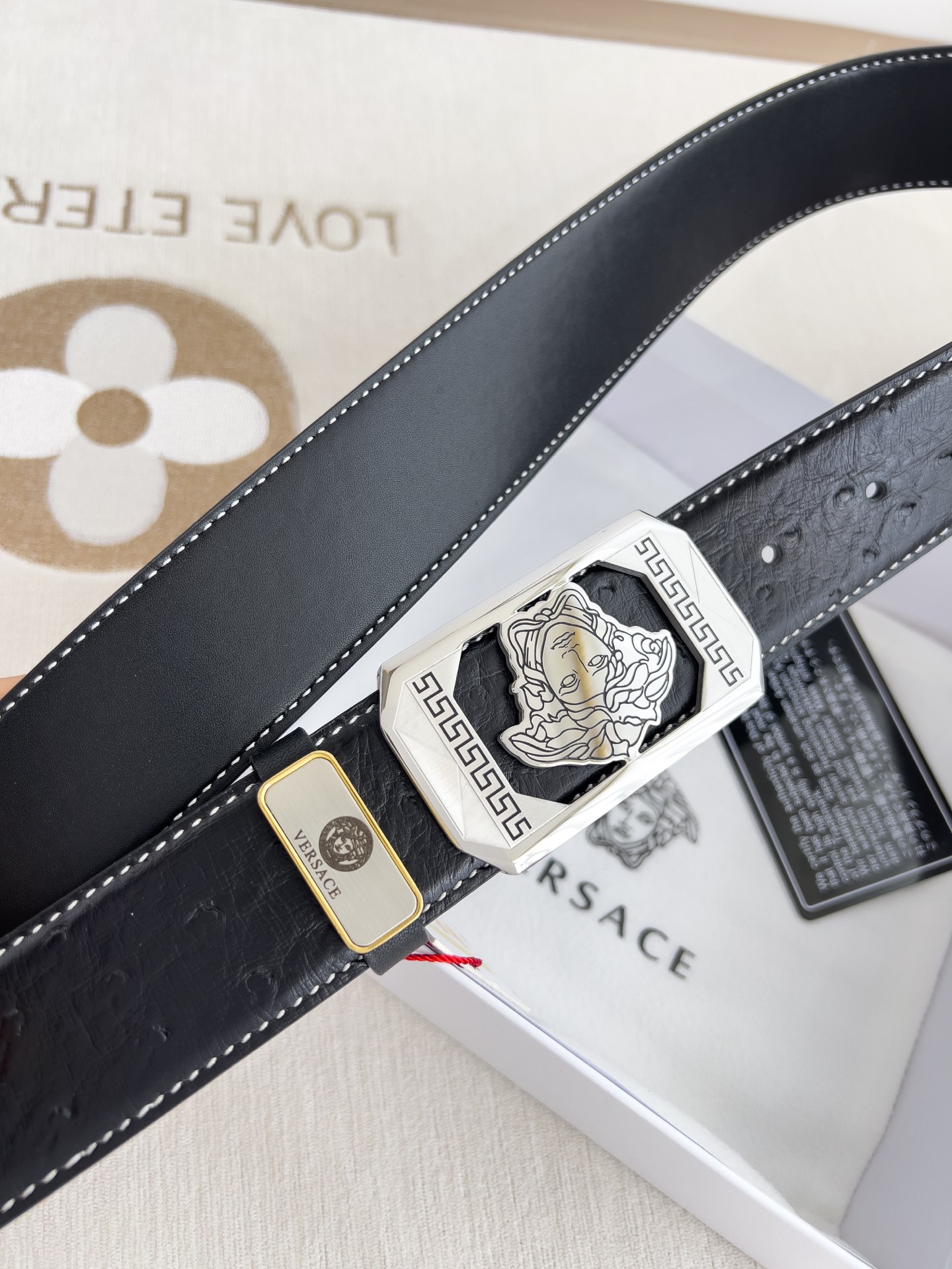 【VERSACE】(ヴェルサーチ) 3.5cmベルト メンズ 240903-BRAND OFF