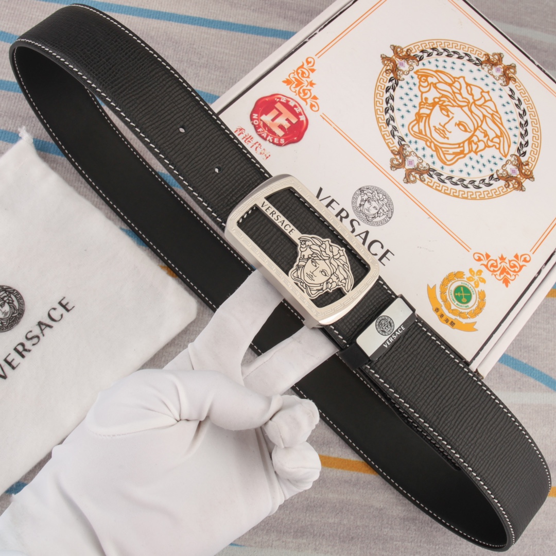【VERSACE】(ヴェルサーチ) 3.8cmベルト メンズ 240903-BRAND OFF