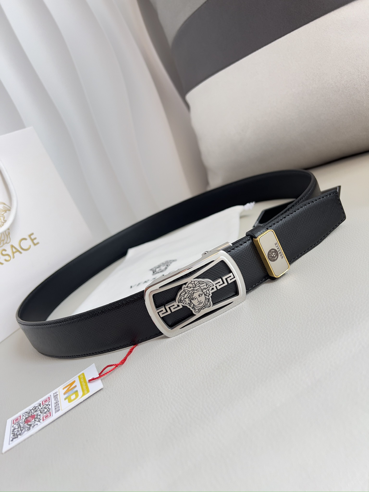 【2026】【VERSACE】(ヴェルサーチ) 3.5cmベルト メンズ 240903-BRAND OFF