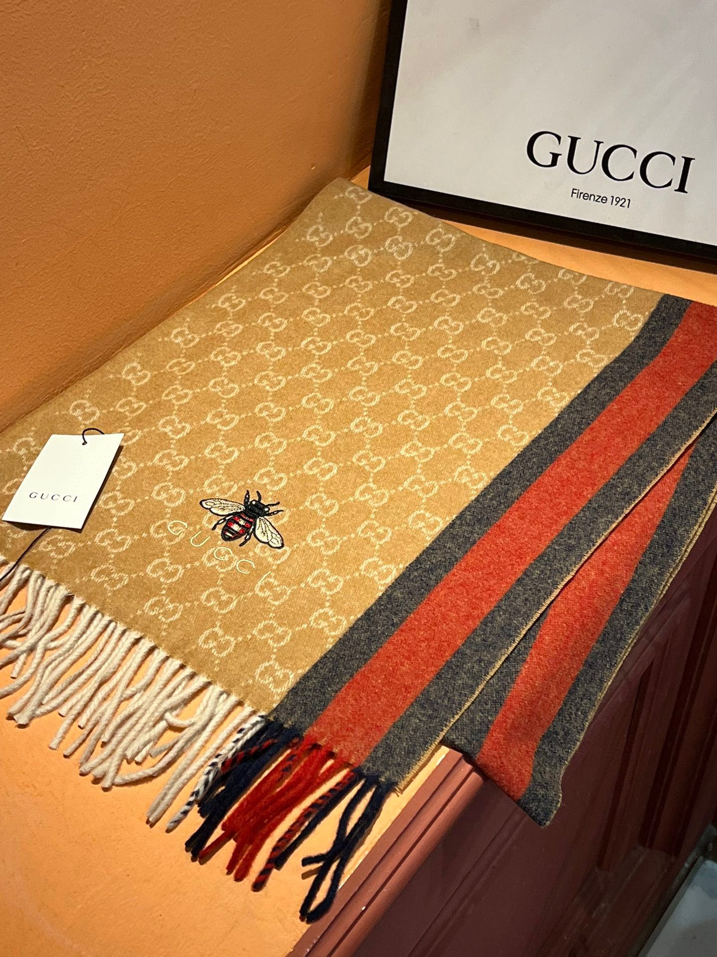 【GUCCI グッチ】スカーフ180*35CM  241108-BRAND OFF