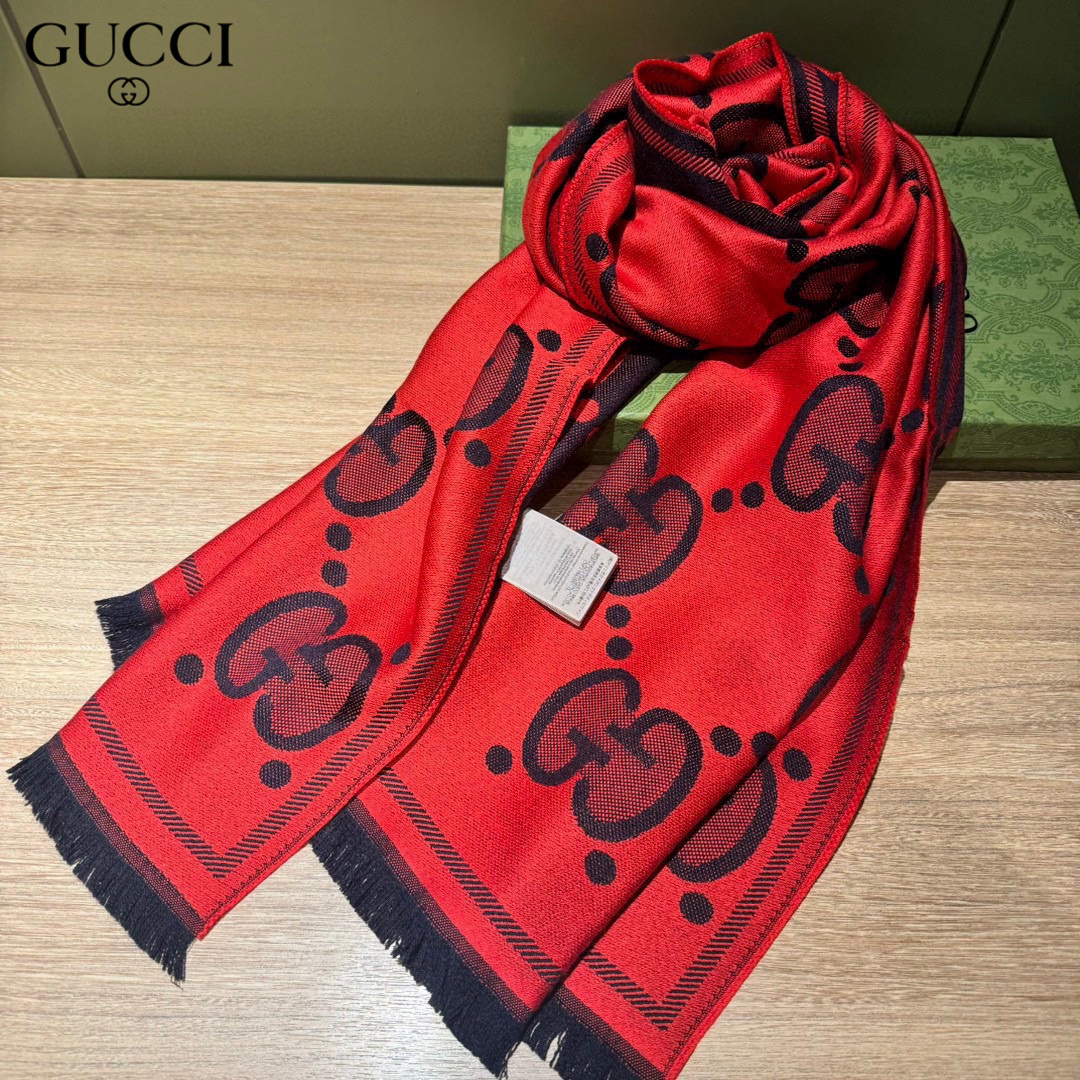 【GUCCI グッチ】スカーフ50*200CM  241108-BRAND OFF