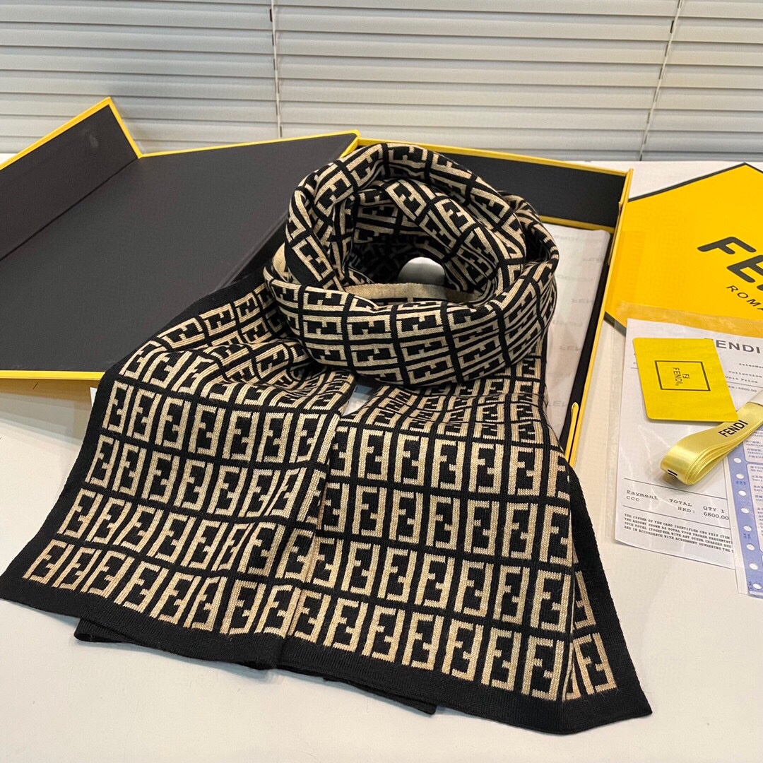 【FENDI  フェンディ】スカーフ32*200CM   241109-BRAND OFF