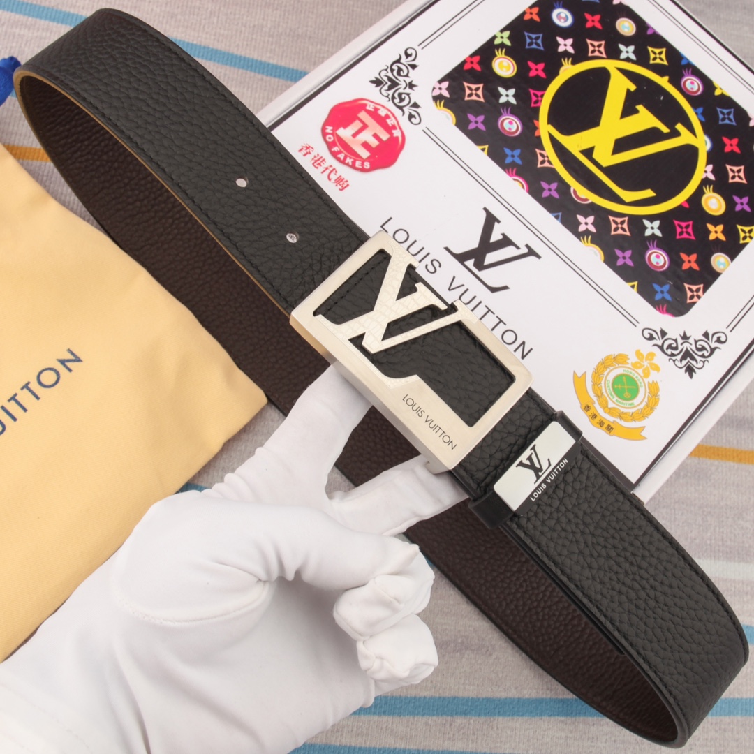 【LOUIS VUITTON】(ルイヴィトン) 3.8cm   ベルト メンズ-BRAND OFF