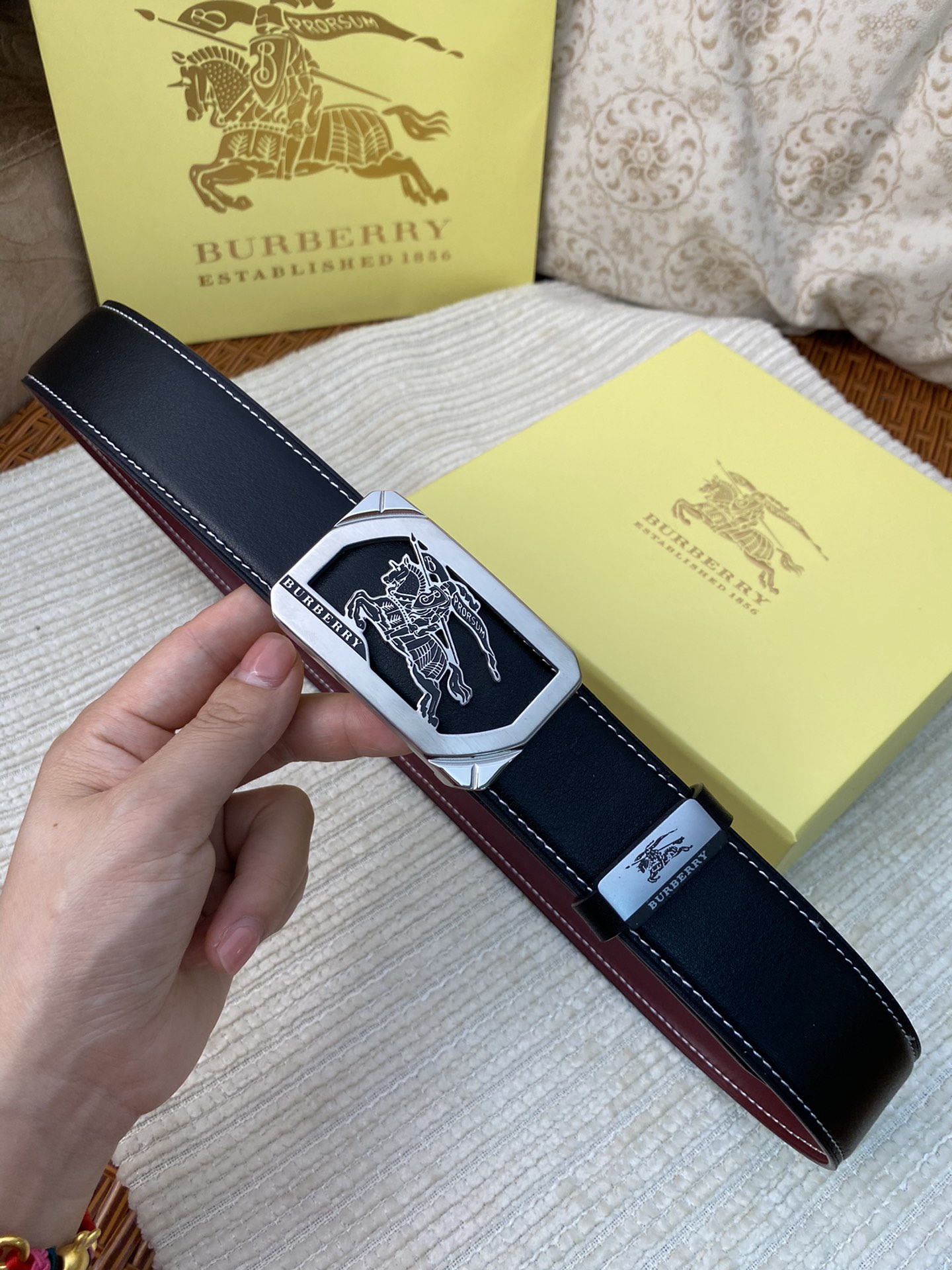 【BURBERRY】(バーバリー) 3.8cm   ベルト メンズ-BRAND OFF