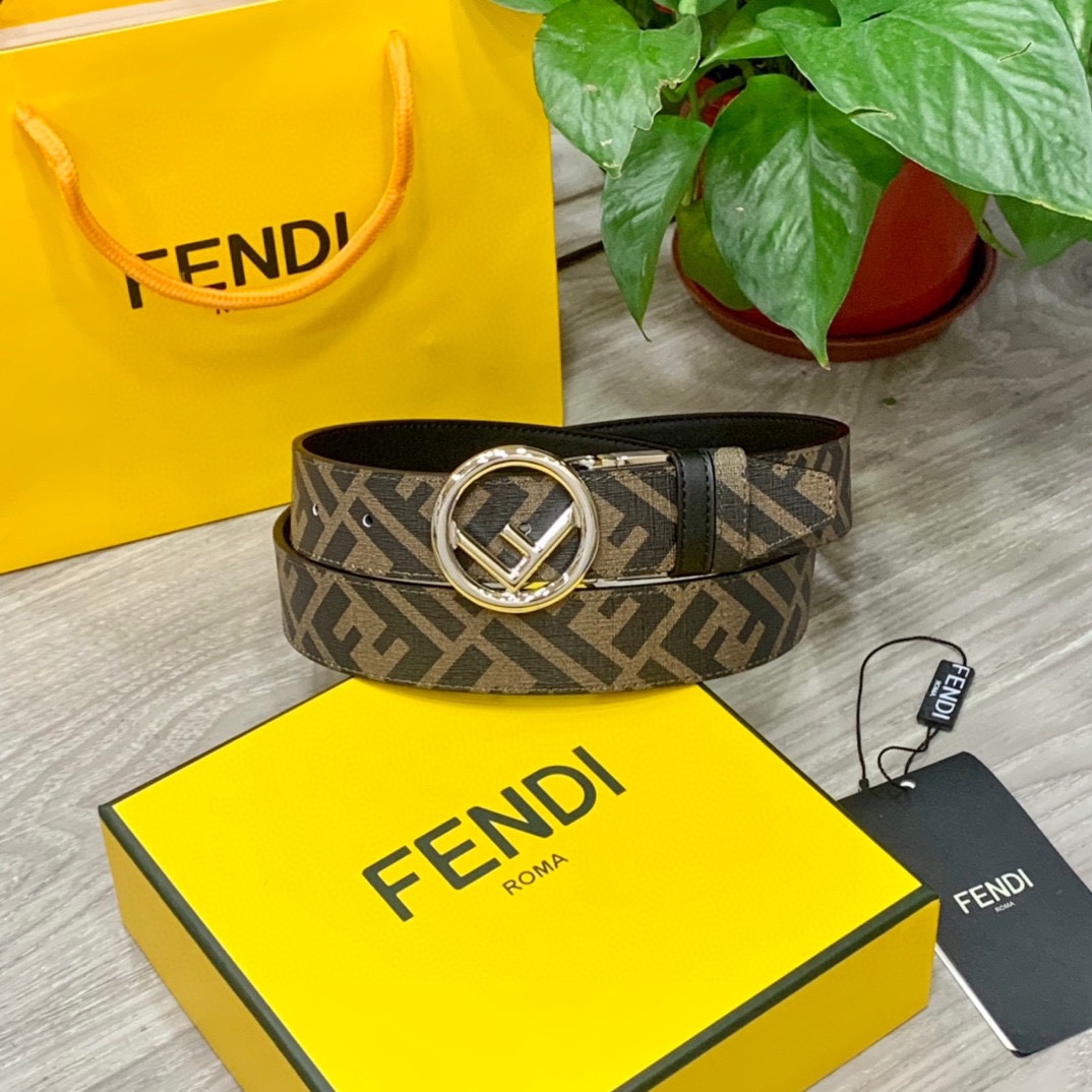 【FENDI】(フェンディ) 3.5cmベルト メンズ-BRAND OFF