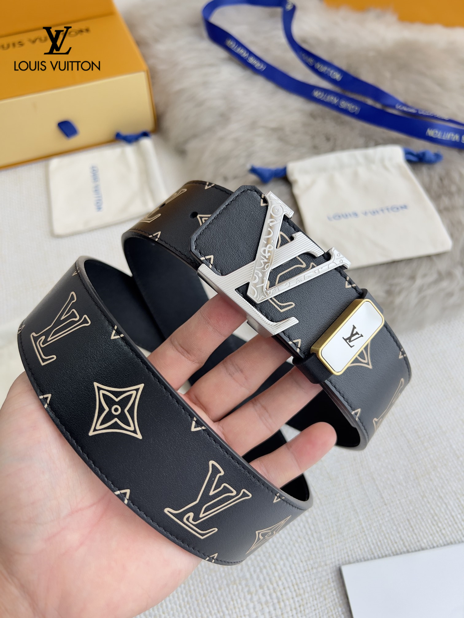 【2026】【LOUIS VUITTON】(ルイヴィトン) 3.8cmベルト メンズ-BRAND OFF