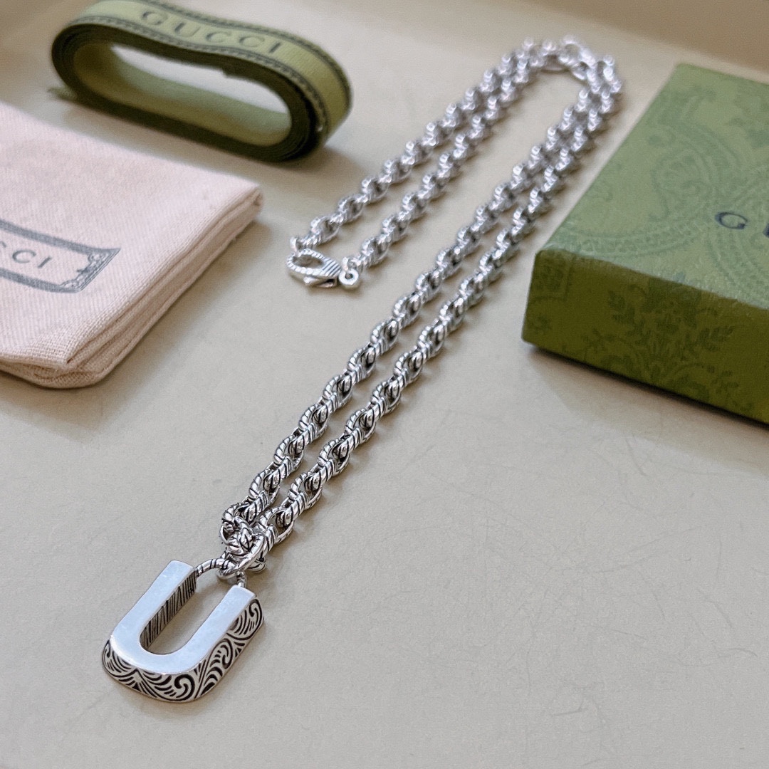 【GUCCI 】ネックレス、新しいネックレス万能シンプルファッションオーナメント-BRAND OFF