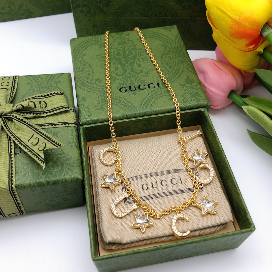 【GUCCI 】ネックレス、新しいネックレス万能シンプルファッションオーナメント-BRAND OFF