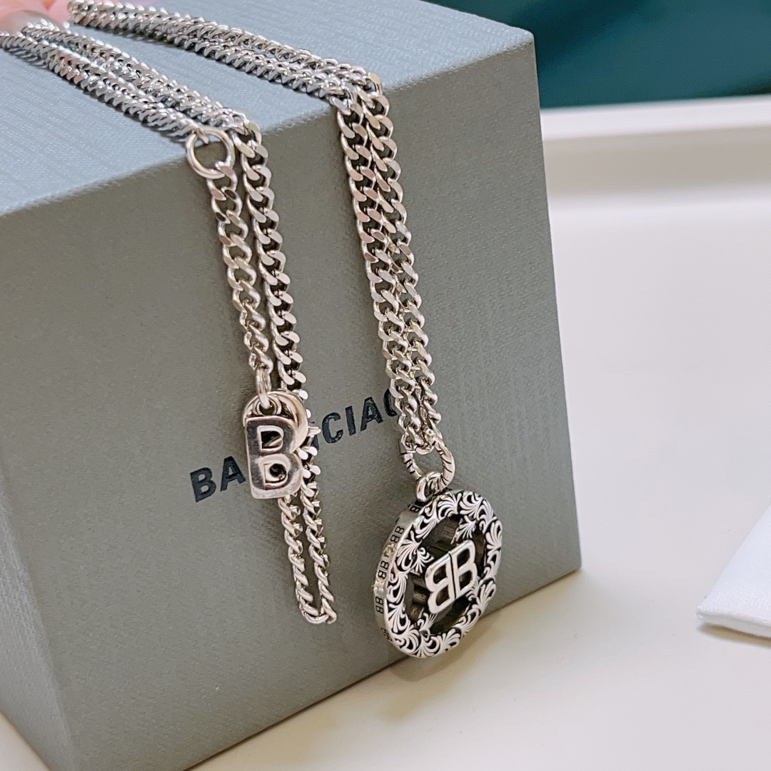 【BALENCIAGA 】ネックレス、新しいネックレス万能シンプルファッションオーナメント-BRAND OFF
