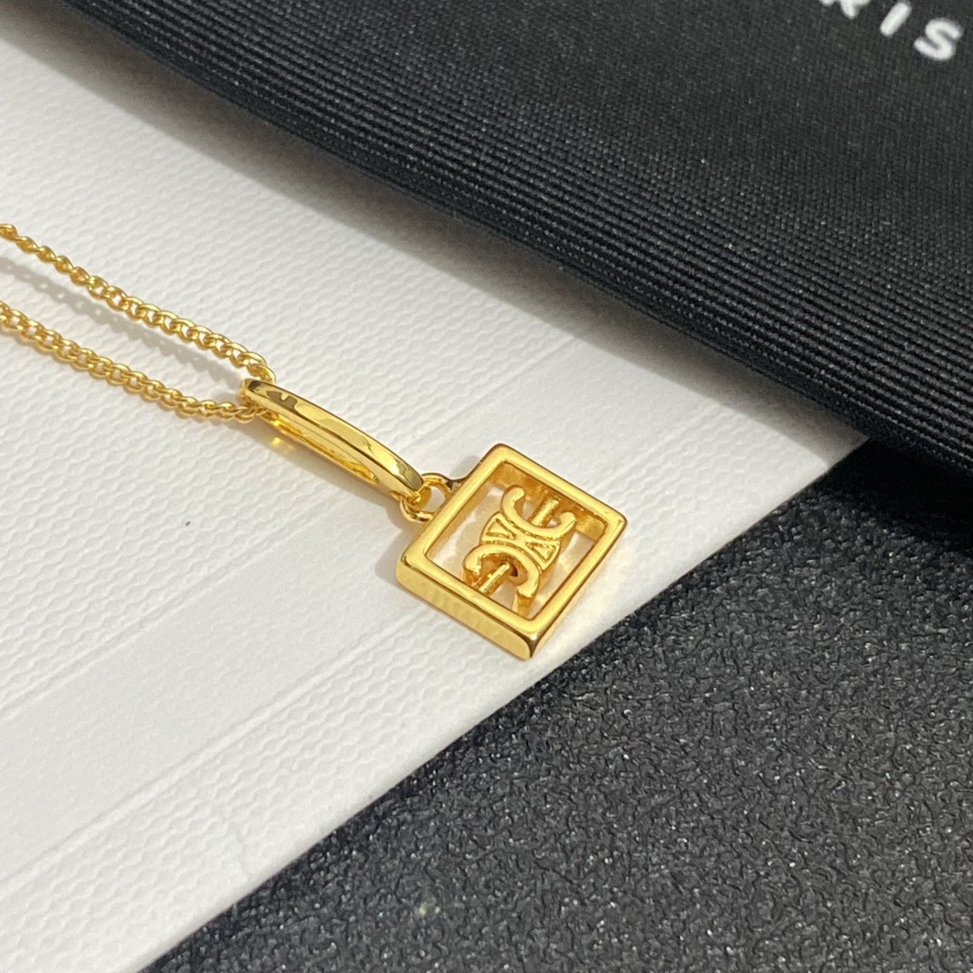【CELINE】ネックレス、新しいネックレス万能シンプルファッションオーナメント-BRAND OFF