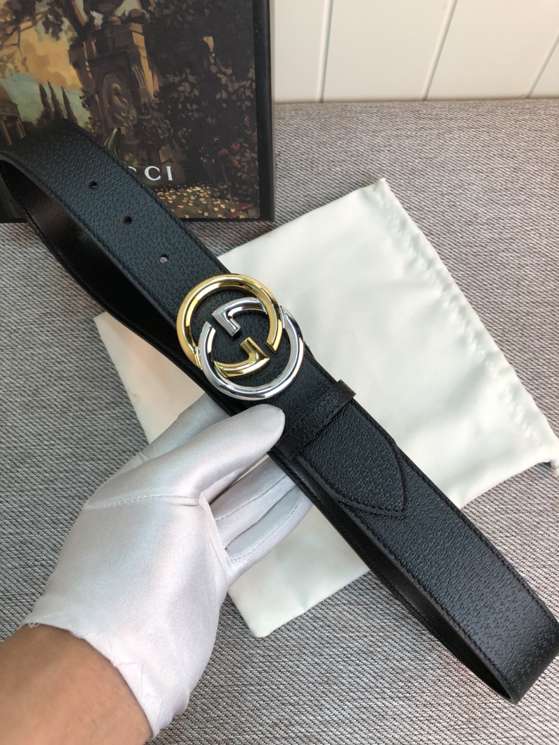 【 GUCCI】(クッチ)  3.8cm   ベルト メンズ-BRAND OFF
