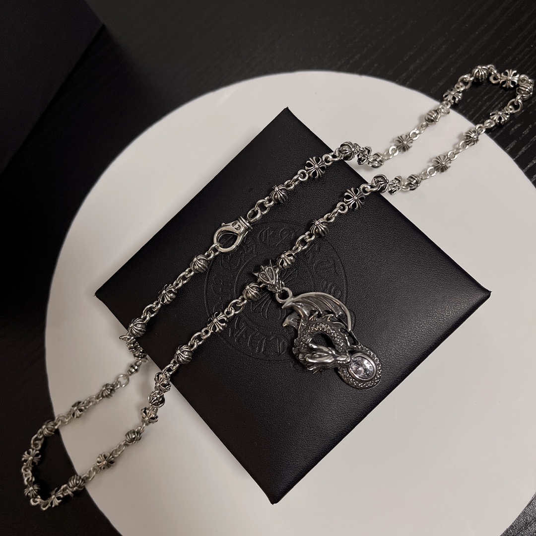 【2026】【CHROME HEARTS】ネックレス、新しいネックレス万能シンプルファッションオーナメント-BRAND OFF