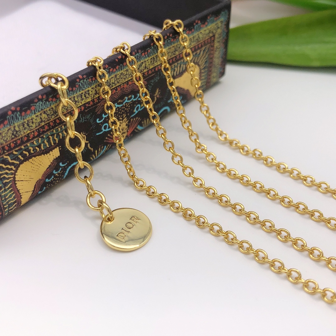 【DIOR】ネックレス、新しいネックレス万能シンプルファッションオーナメント-BRAND OFF
